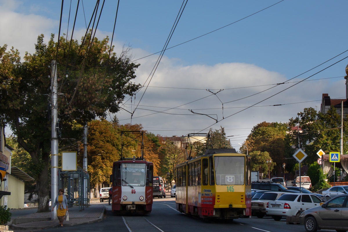 Пятигорск, Tatra KT4D № 05; Пятигорск, Tatra KT4SU № 145 Пятигорск, Tatra KT4D № 05; Пятигорск, Tatra KT4SU № 145