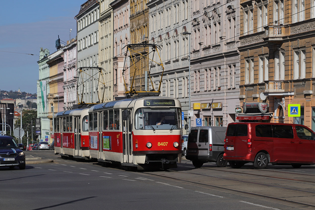 Прага, Tatra T3R.P № 8407