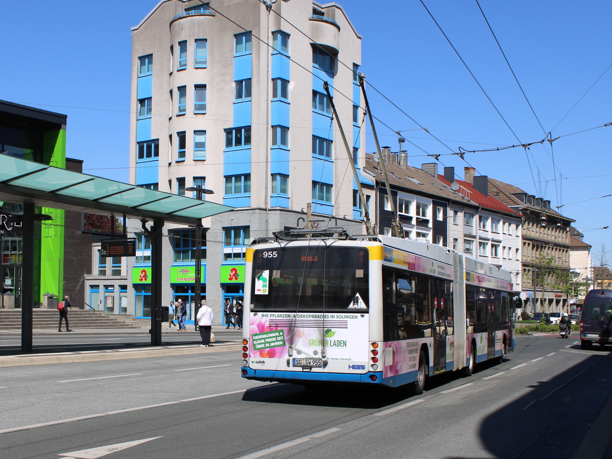 Золинген, Hess SwissTrolley 3 (BGT-N2C) № 955