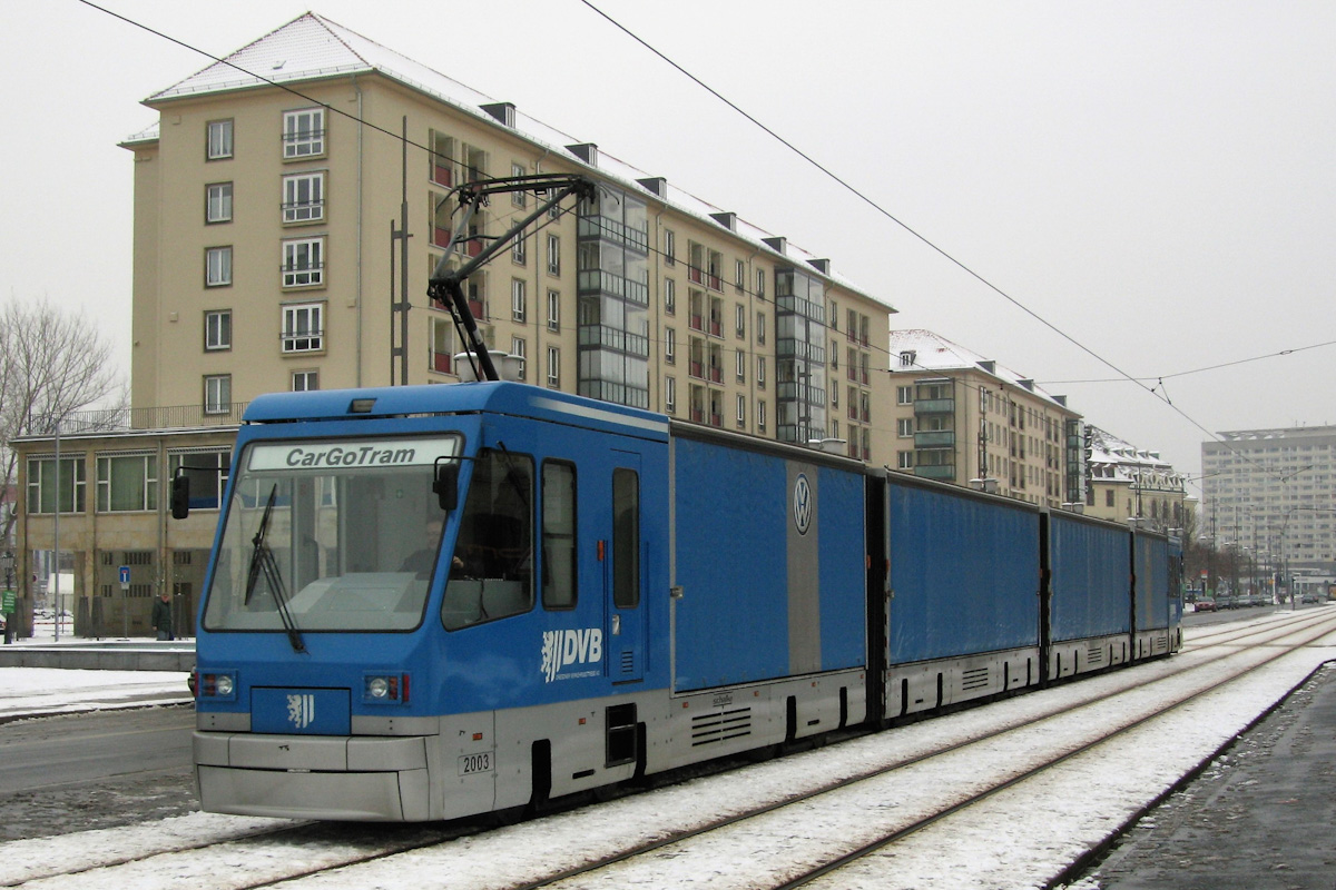 Дрезден, Schalker Eisenhütte CarGoTram № 2003; Дрезден — Грузовой трамвай «CarGoTram» (2001 — 2020)