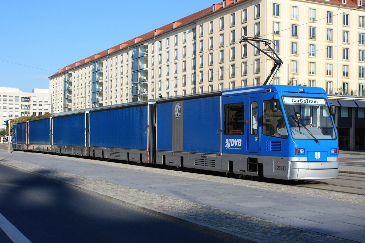Дрезден, Schalker Eisenhütte CarGoTram № 2004; Дрезден — Грузовой трамвай «CarGoTram» (2001 — 2020)