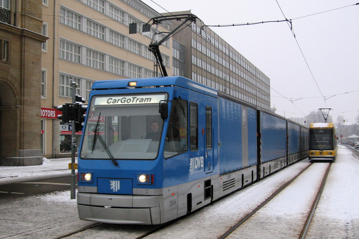 Дрезден, Schalker Eisenhütte CarGoTram № 2004; Дрезден — Грузовой трамвай «CarGoTram» (2001 — 2020)
