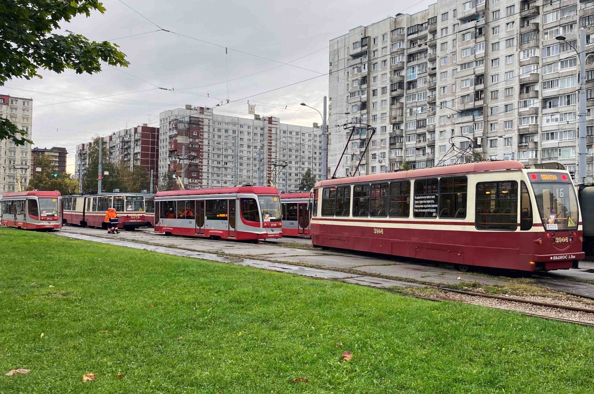 Санкт-Петербург, 71-134А (ЛМ-99АВН) № 3906; Санкт-Петербург — Конечные станции и разворотные кольца