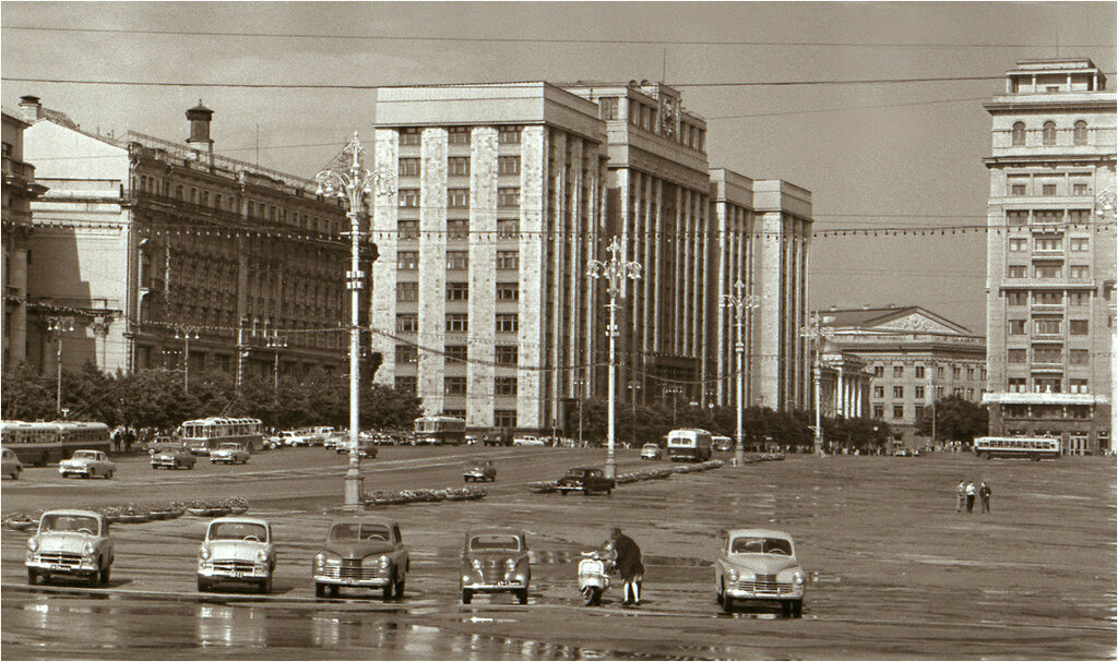 Москва — Исторические фотографии — Трамвай и Троллейбус (1946-1991)