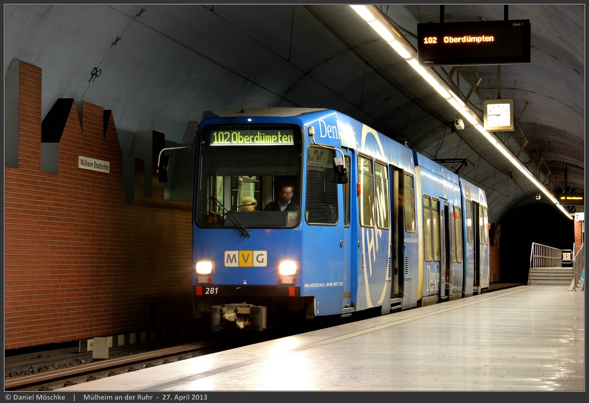 Эссен – Мюльхайм-ан-дер-Рур, Duewag M6C-NF № 281