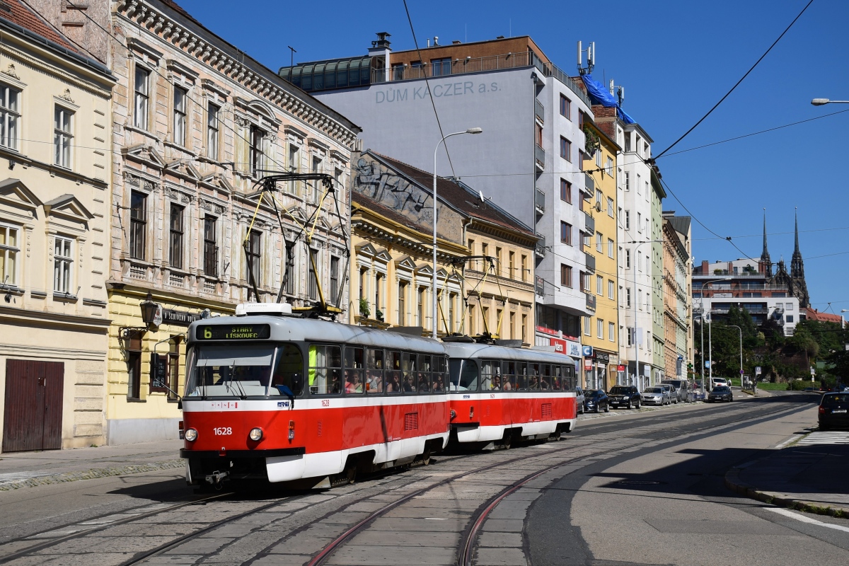 Брно, Tatra T3P № 1628