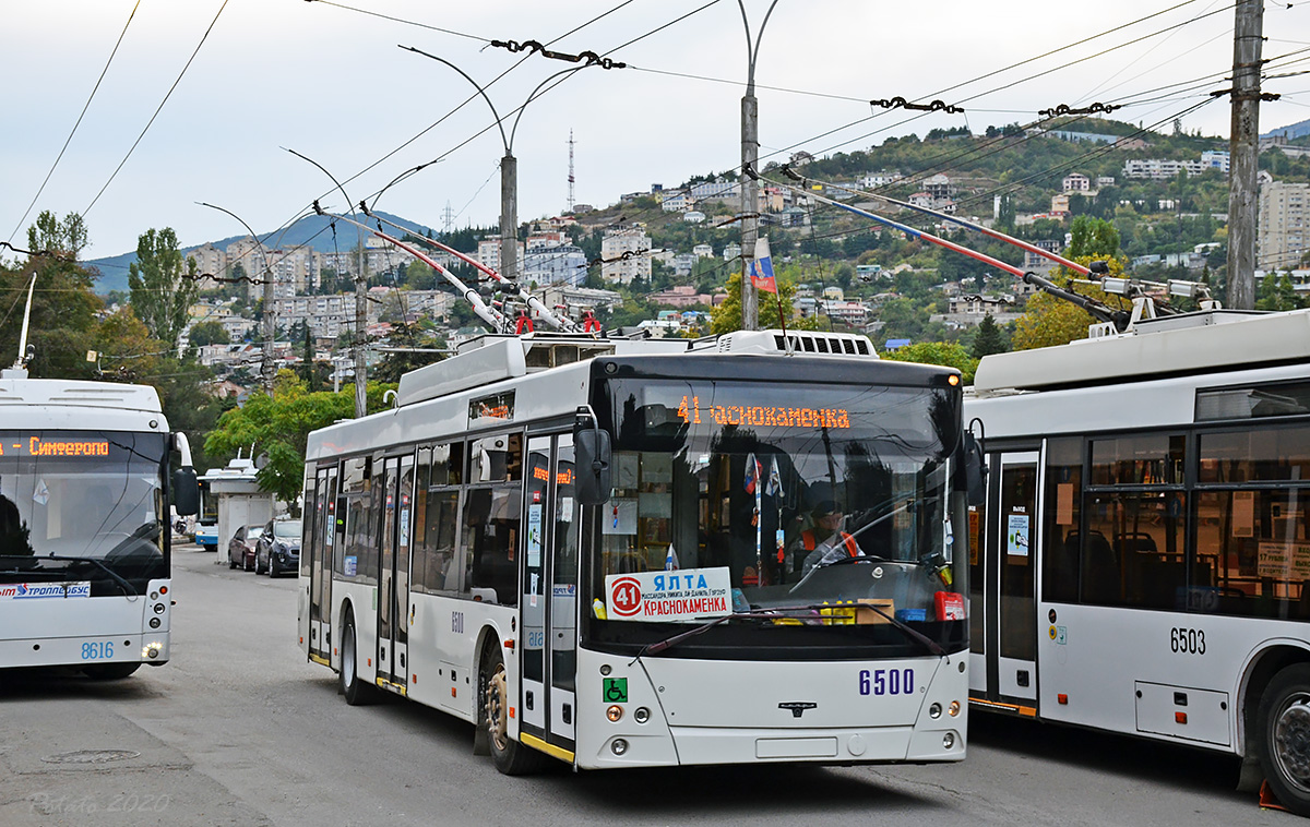 Крымский троллейбус, СВАРЗ-МАЗ-6275 № 6500