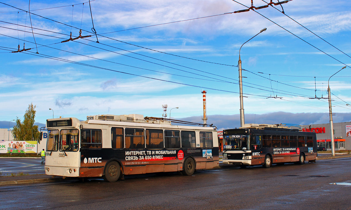 Kaluga, ZiU-682G-016.02 — 129; Kaluga, Trolza-5275.03 “Optima” — 141