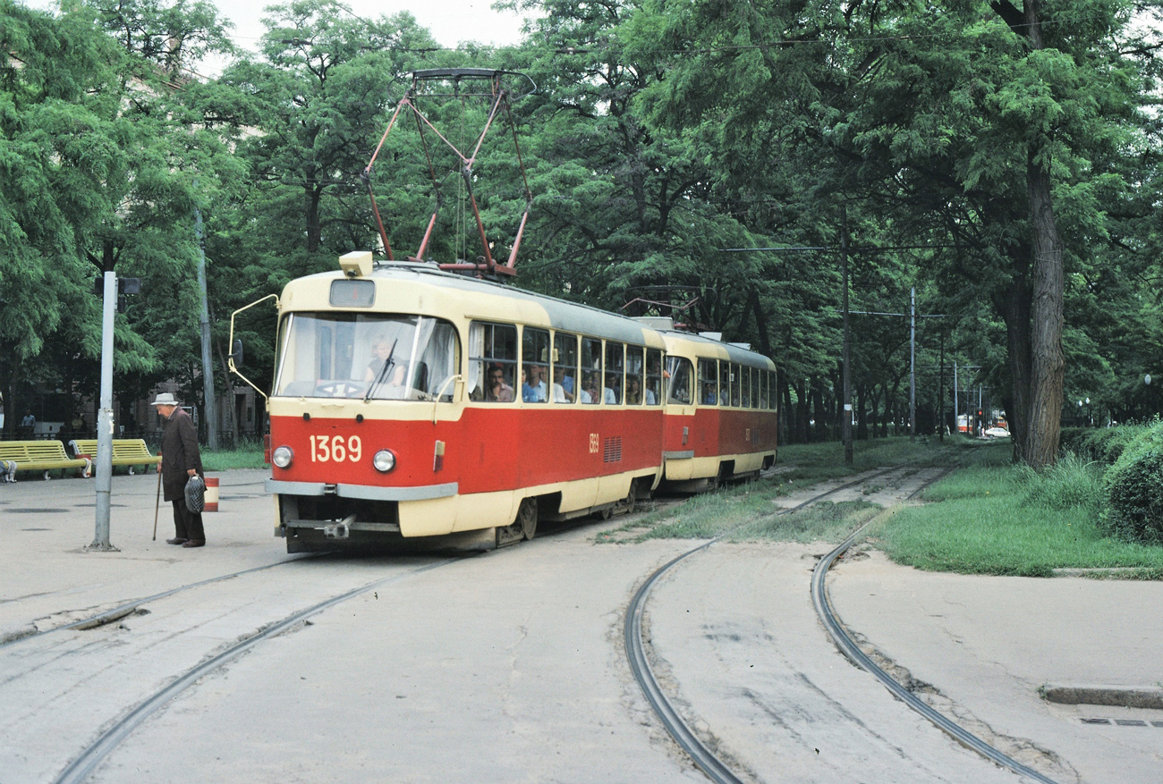 Днепр, Tatra T3SU № 1369; Днепр — Исторические фотографии: Серии иностранных авторов