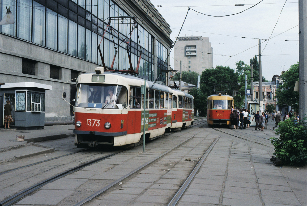 Днепр, Tatra T3SU № 1373; Днепр — Исторические фотографии: Серии иностранных авторов