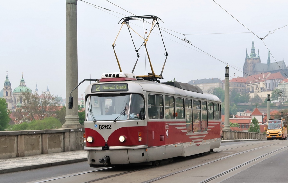 Прага, Tatra T3R.PLF № 8262