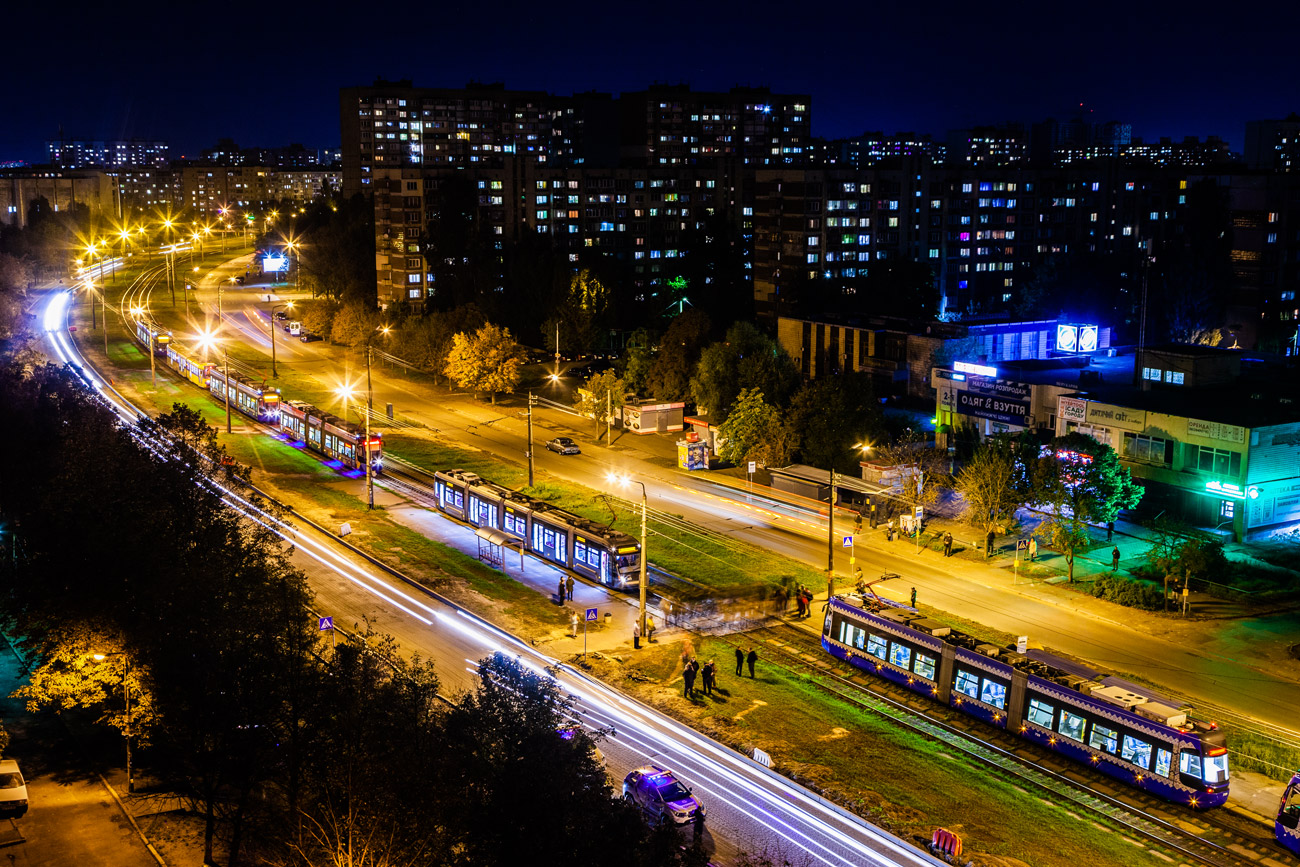 Kyjiw — Miscellaneous photos; Kyjiw — Tramway lines: Rapid line