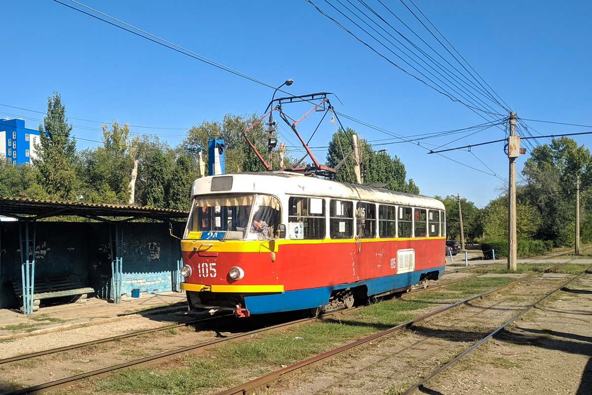 Волжский, Tatra T3SU № 105