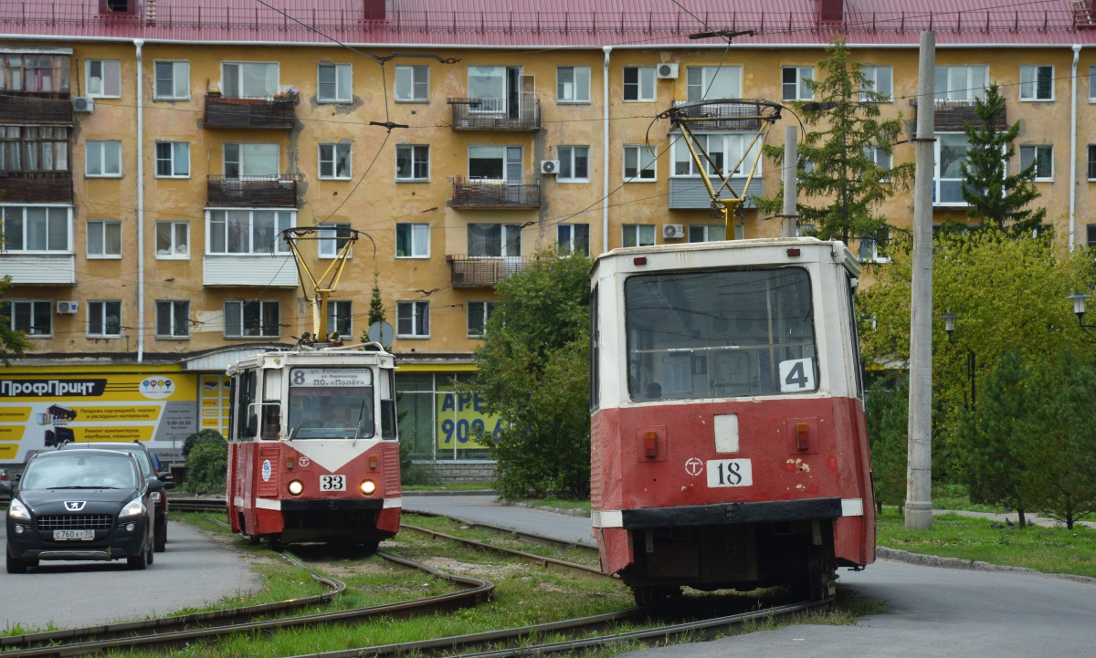 Омск, 71-605 (КТМ-5М3) № 18; Омск, 71-605А № 33
