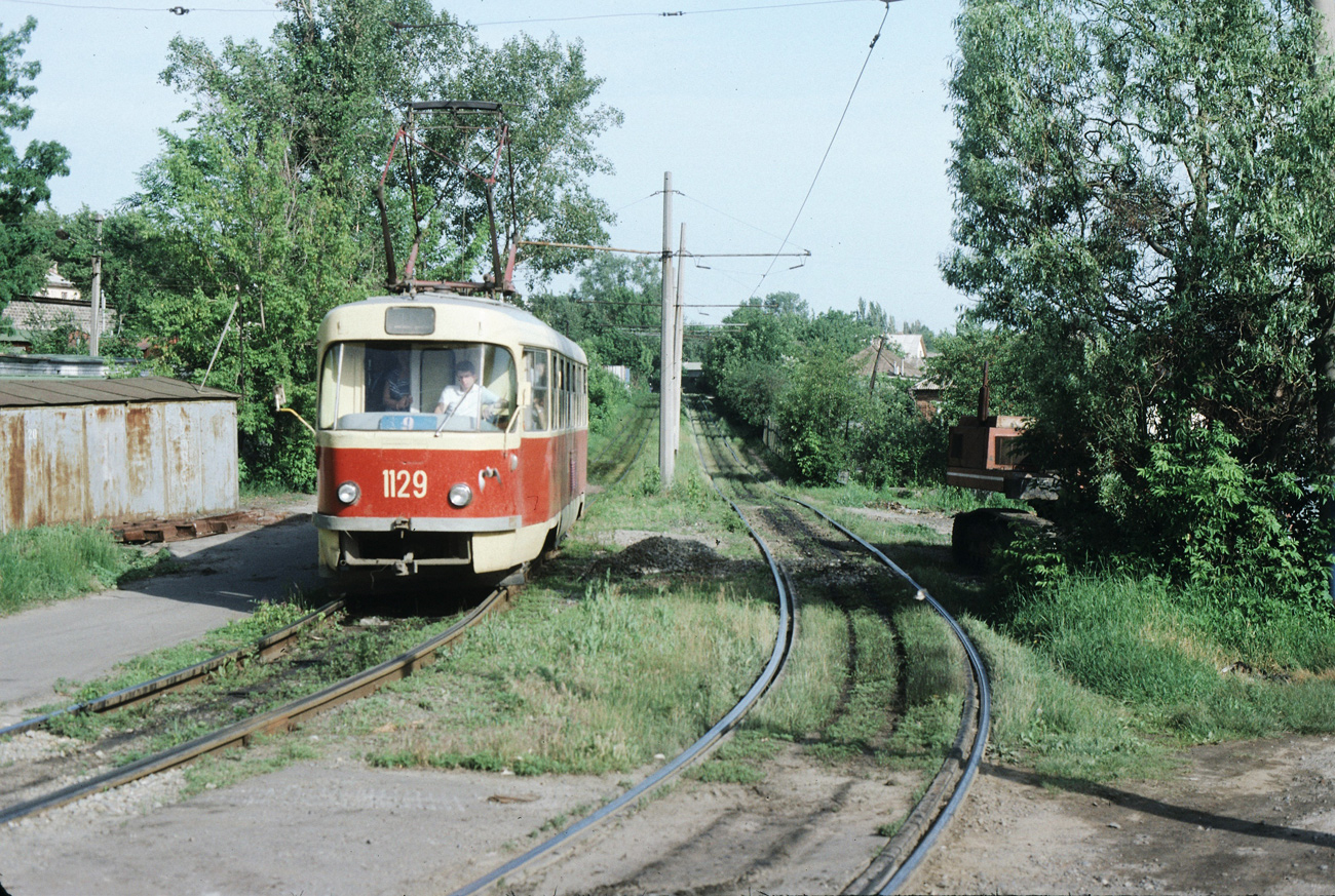 Днепр, Tatra T3SU (двухдверная) № 1129; Днепр — Исторические фотографии: Серии иностранных авторов Днепр, Tatra T3SU (двухдверная) № 1129; Днепр — Исторические фотографии: Серии иностранных авторов
