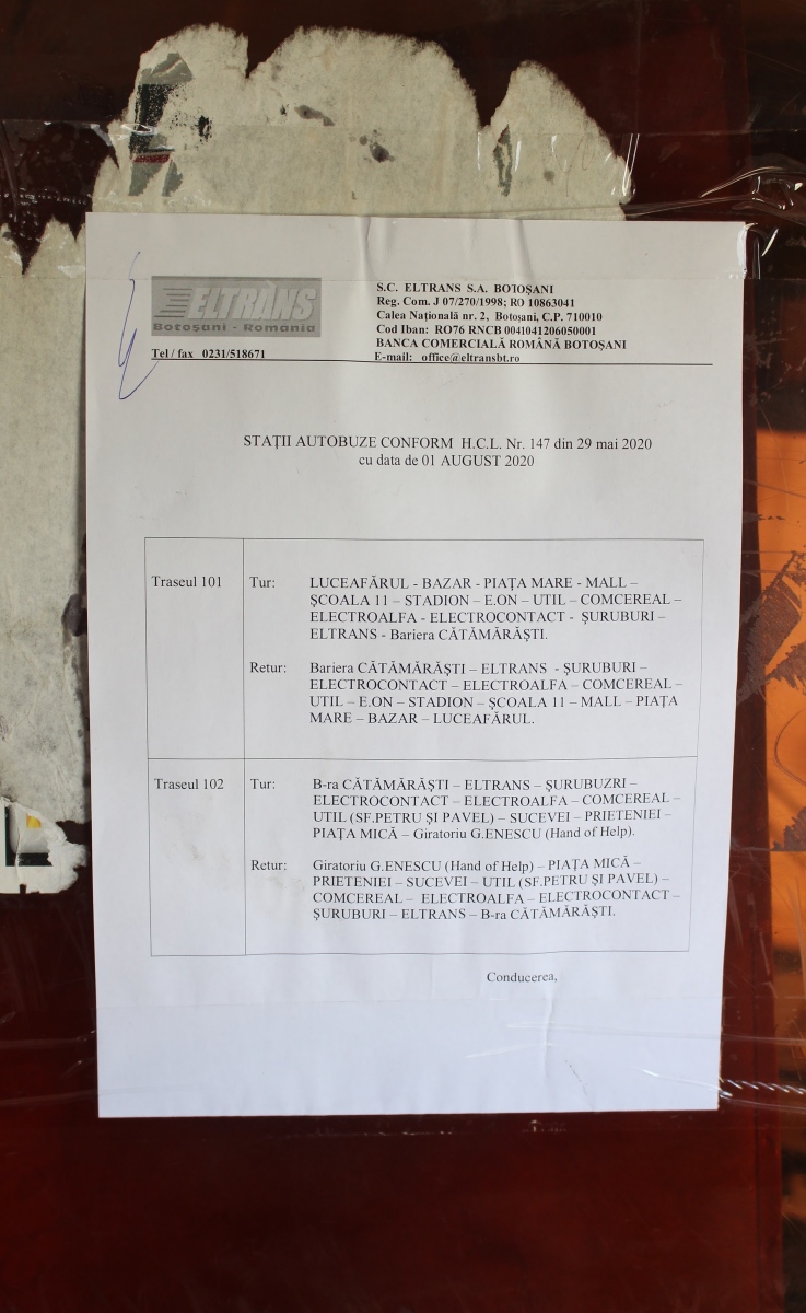 Botoșani — Passenger information
