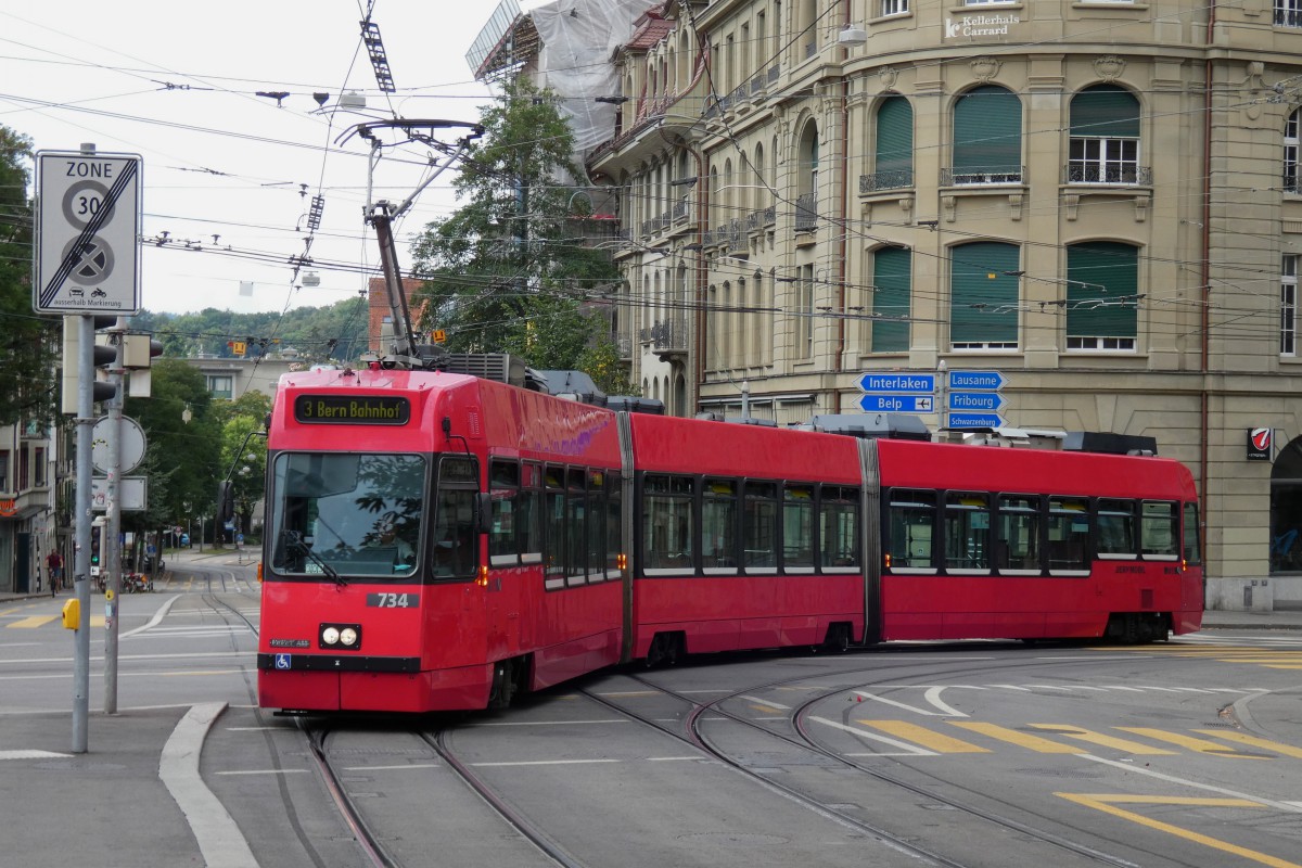 Берн, ACMV/ABB/Duewag Be 4/8 № 734