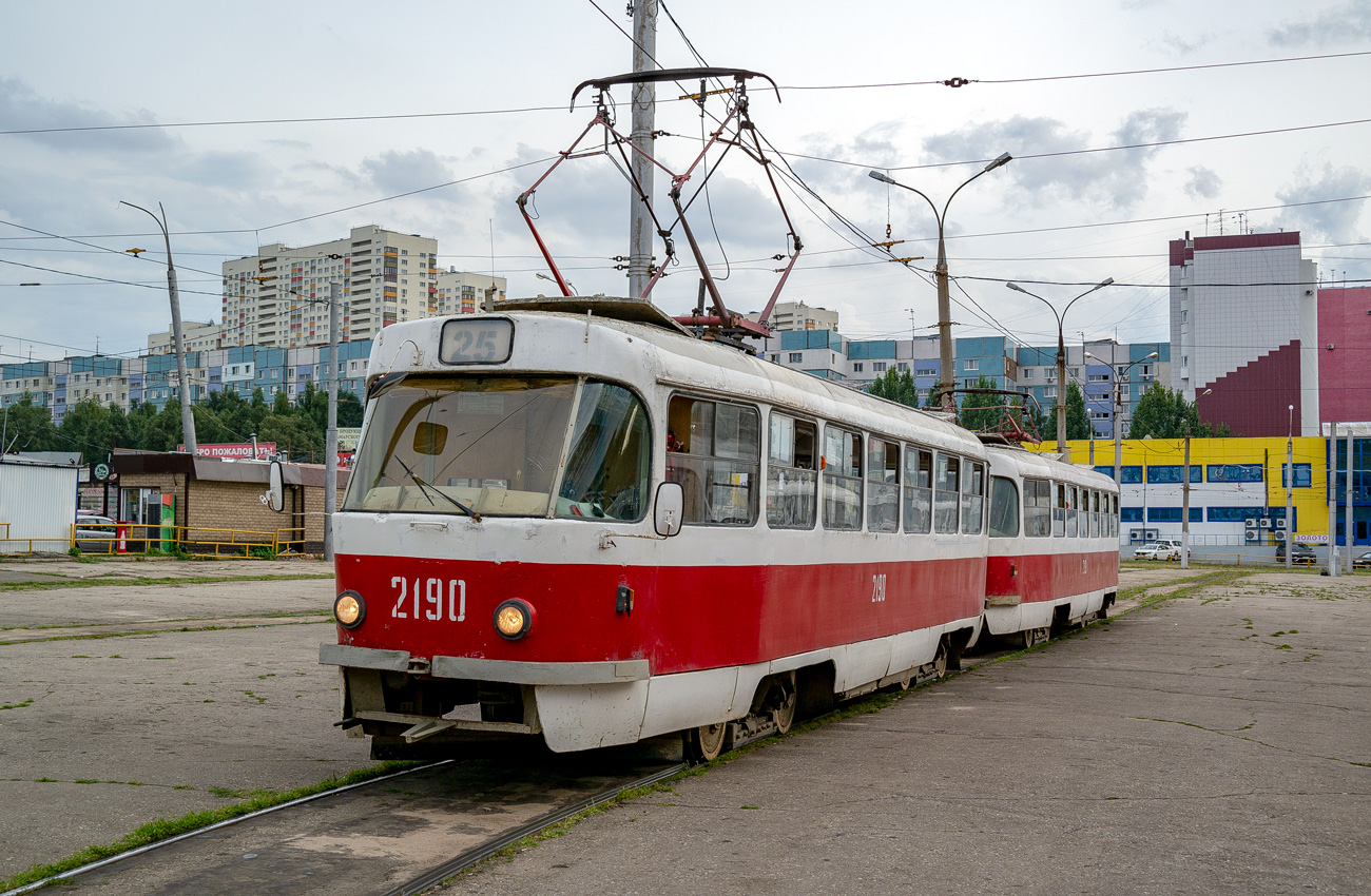 Самара, Tatra T3SU (двухдверная) № 2190; Самара — Конечные станции и кольца (трамвай)