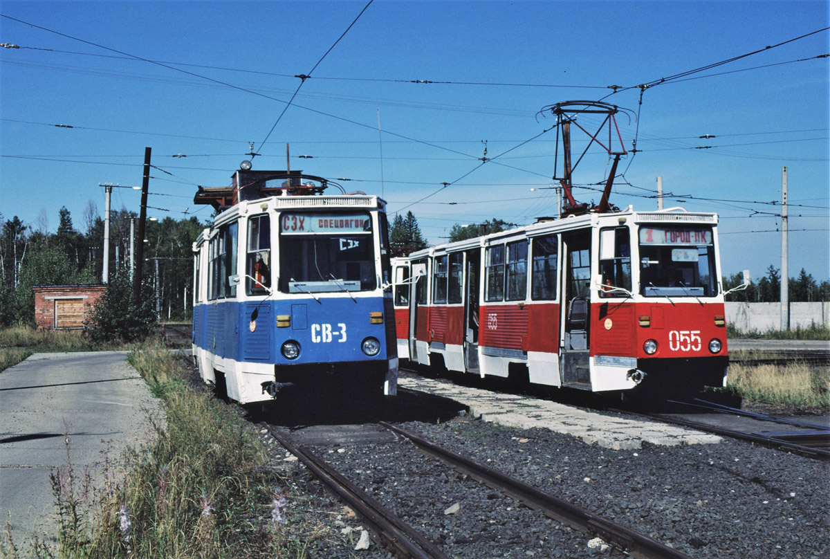 Усть-Илимск, 71-605 (КТМ-5М3) № СВ-3; Усть-Илимск, 71-605 (КТМ-5М3) № 055