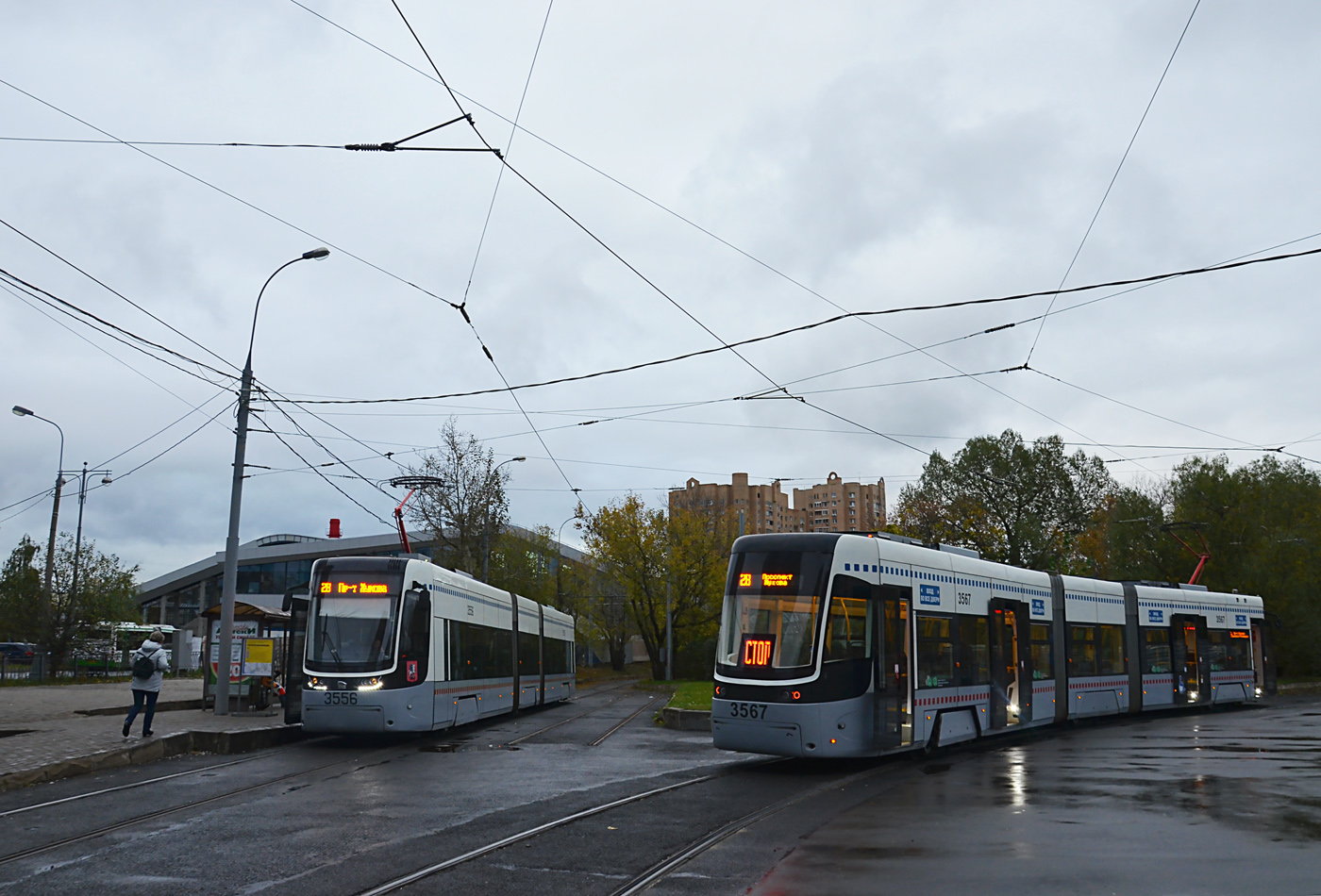 Москва, 71-414 (Pesa Fokstrot) № 3556; Москва, 71-414 (Pesa Fokstrot) № 3567