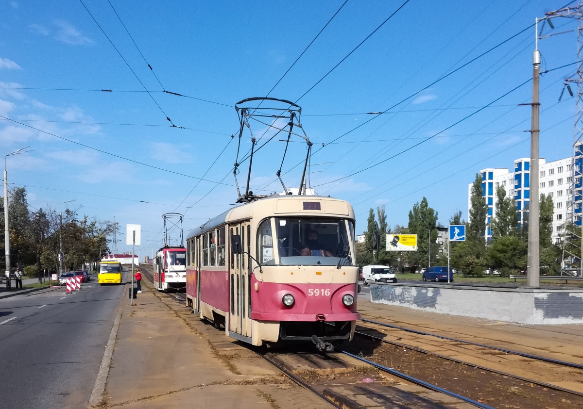 Киев, Tatra T3P № 5916