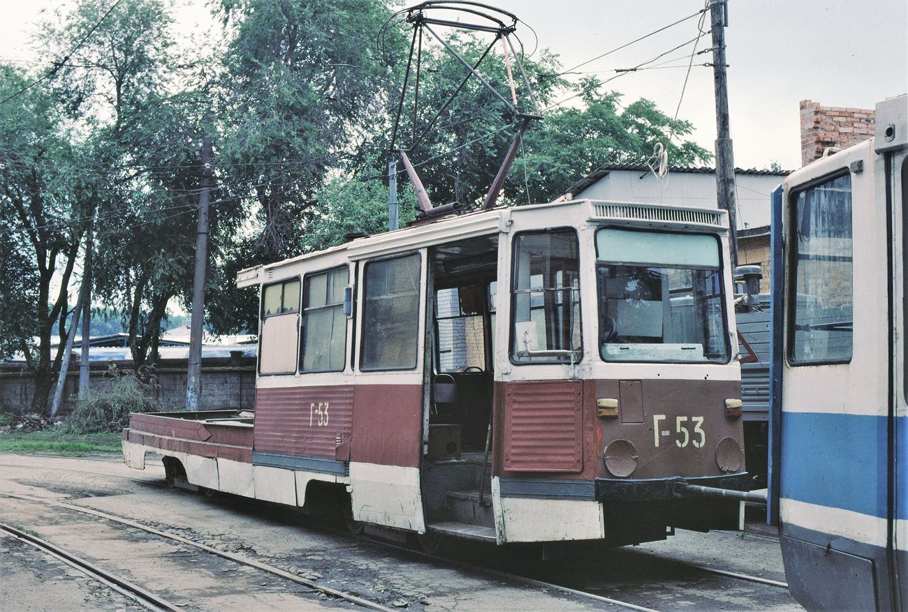 Днепр, 71-605 (КТМ-5М3) № Г-53; Днепр — Исторические фотографии: Серии иностранных авторов; Днепр — Территория трамвайных депо Днепр, 71-605 (КТМ-5М3) № Г-53; Днепр — Исторические фотографии: Серии иностранных авторов; Днепр — Территория трамвайных депо