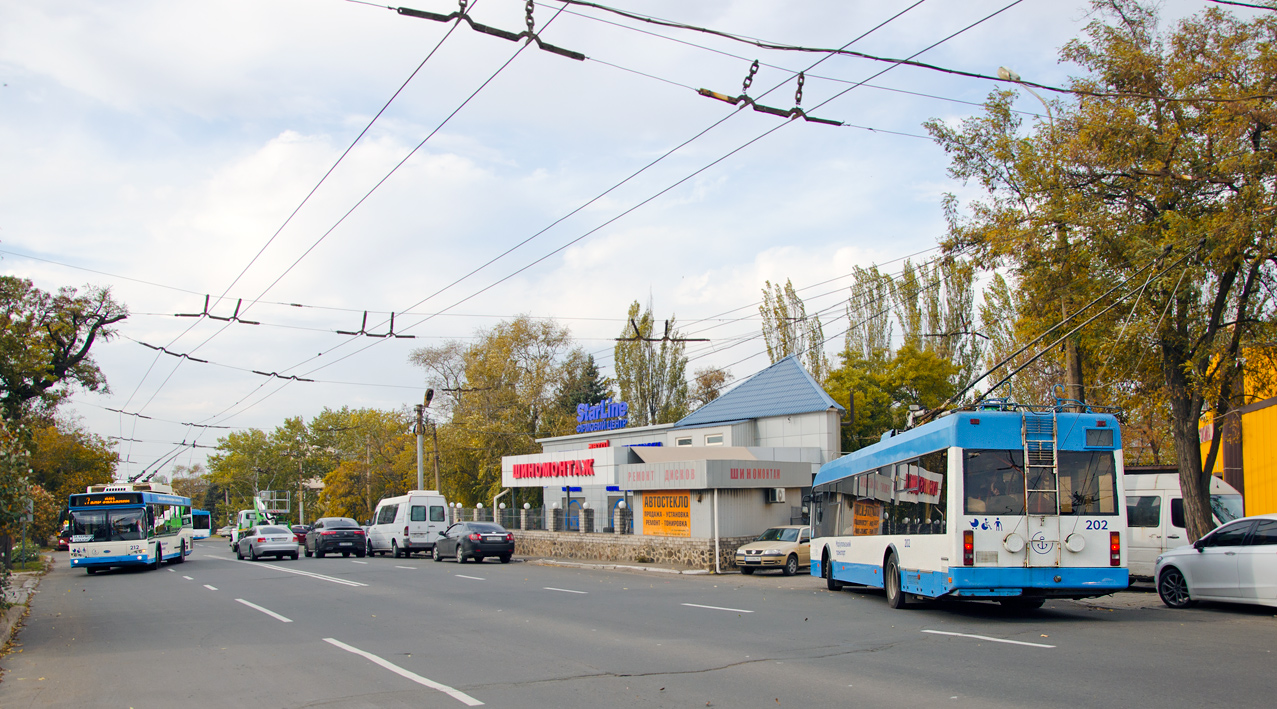 Мариуполь, Дніпро Т103 № 212; Мариуполь, БКМ 321 № 202