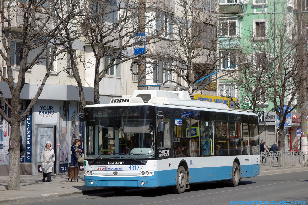Крымский троллейбус, Богдан Т70110 № 4312
