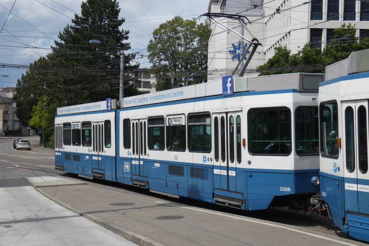 Цюрих, SWS/SWP/BBC Be 4/6 "Tram 2000" (без кабины) № 2306