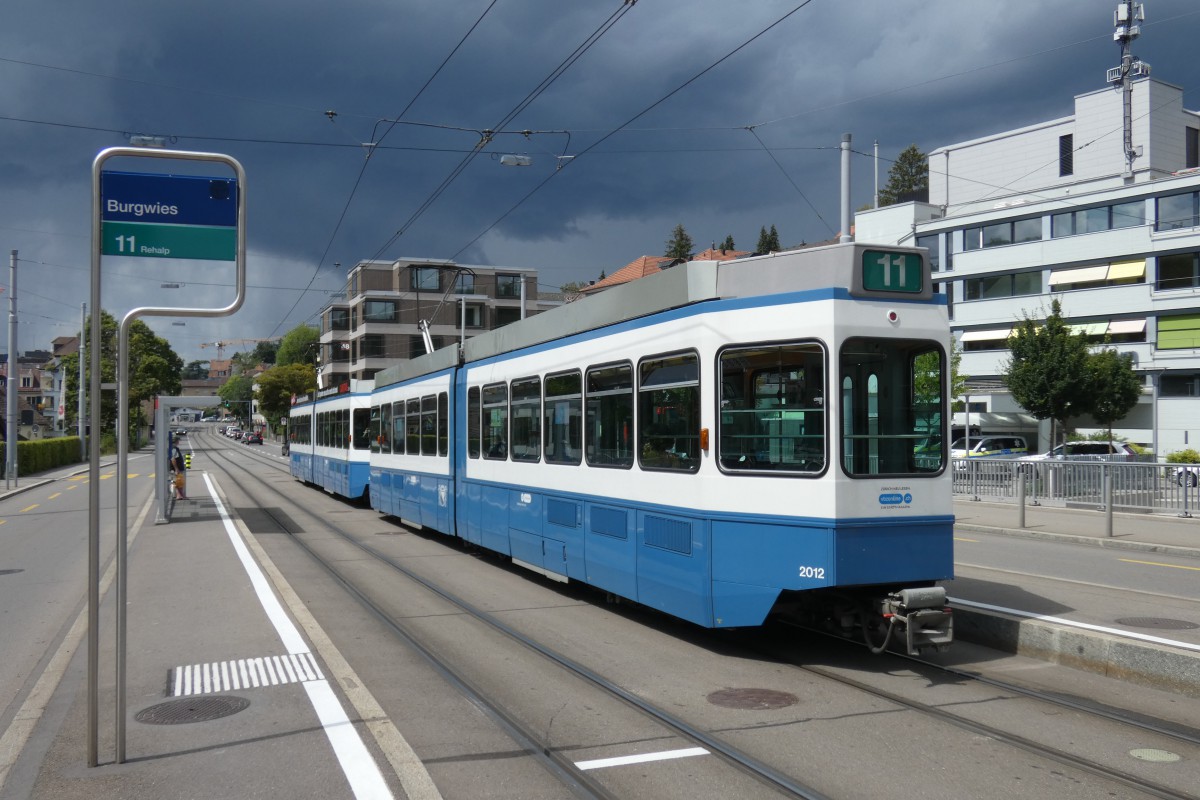 Zurich, SWS/SWP/BBC Be 4/6 "Tram 2000" Br. 2012
