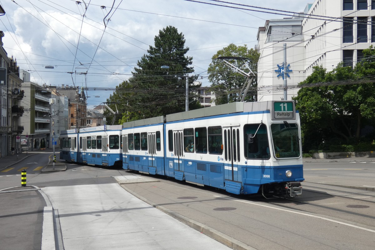 Цюрих, SWP/SIG/BBC Be 4/6 "Tram 2000" № 2058