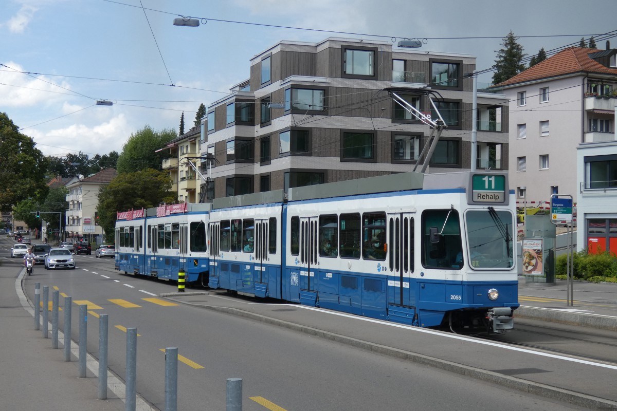 Цюрих, SWP/SIG/BBC Be 4/6 "Tram 2000" № 2055