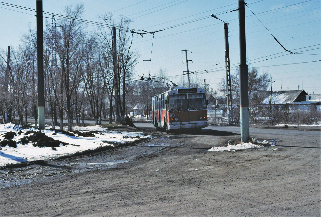 Караганда, ЗиУ-682В-013 [В0В] № 80; Караганда — Визит делегации транспортников 21.04.1998; Караганда — Старые фотографии (до 2000 г.)