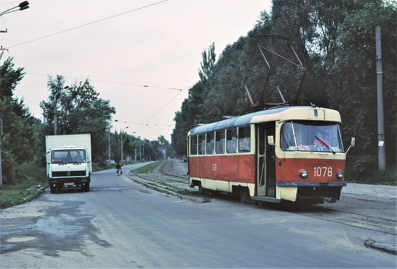 Днепр, Tatra T3SU (двухдверная) № 1078; Днепр — Исторические фотографии: Серии иностранных авторов Днепр, Tatra T3SU (двухдверная) № 1078; Днепр — Исторические фотографии: Серии иностранных авторов