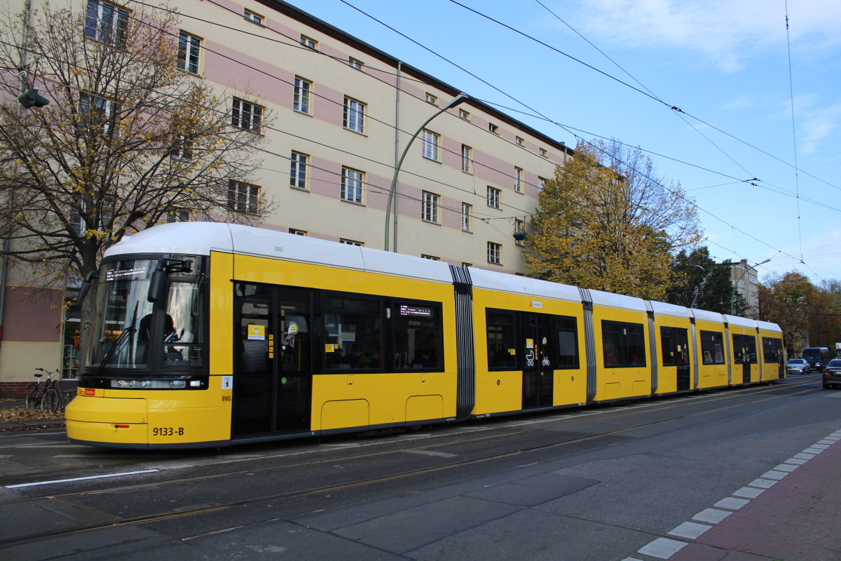 Berlin, Bombardier Flexity Berlin (GT8-08ZR/F8Z) N°. 9133