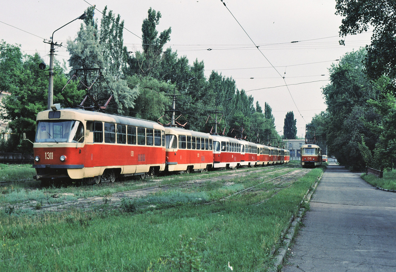 Dnipro, Tatra T3SU N°. 1311; Dnipro — Old photos: Shots by foreign photographers