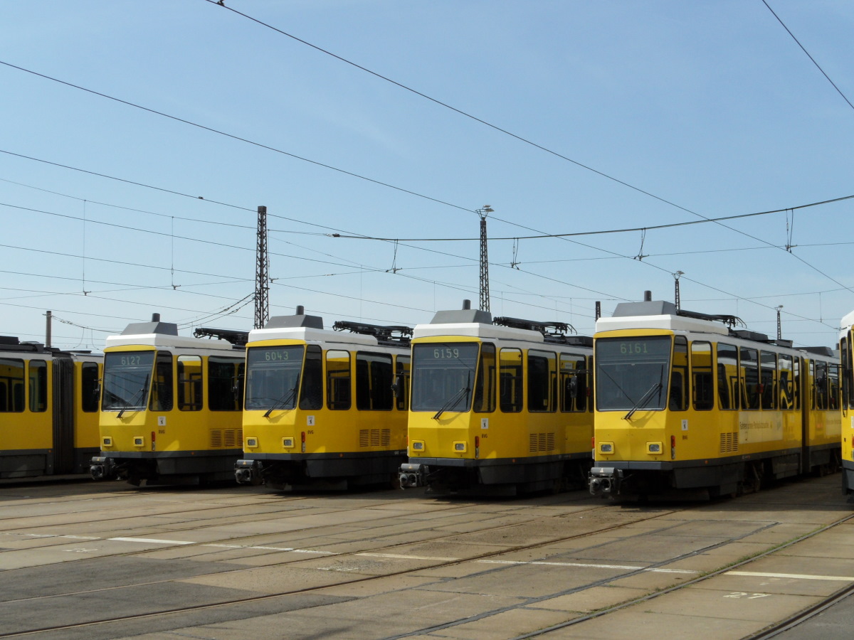 Берлин, Tatra KT4DM № 6127; Берлин, Tatra KT4DM № 6043; Берлин, Tatra KT4DM № 6159; Берлин, Tatra KT4DM № 6161