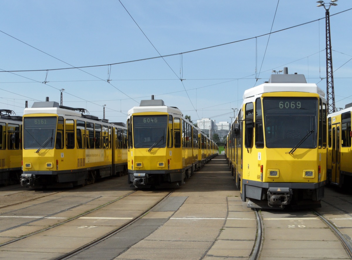 Берлин, Tatra KT4DM № 6161; Берлин, Tatra KT4DM № 6069; Берлин, Tatra KT4DM № 6046