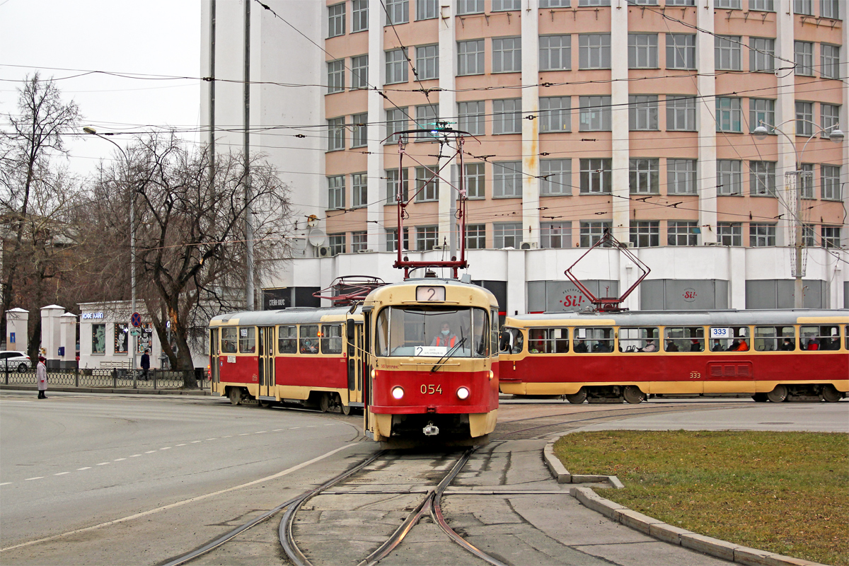 Екатеринбург, Tatra T3SU № 054