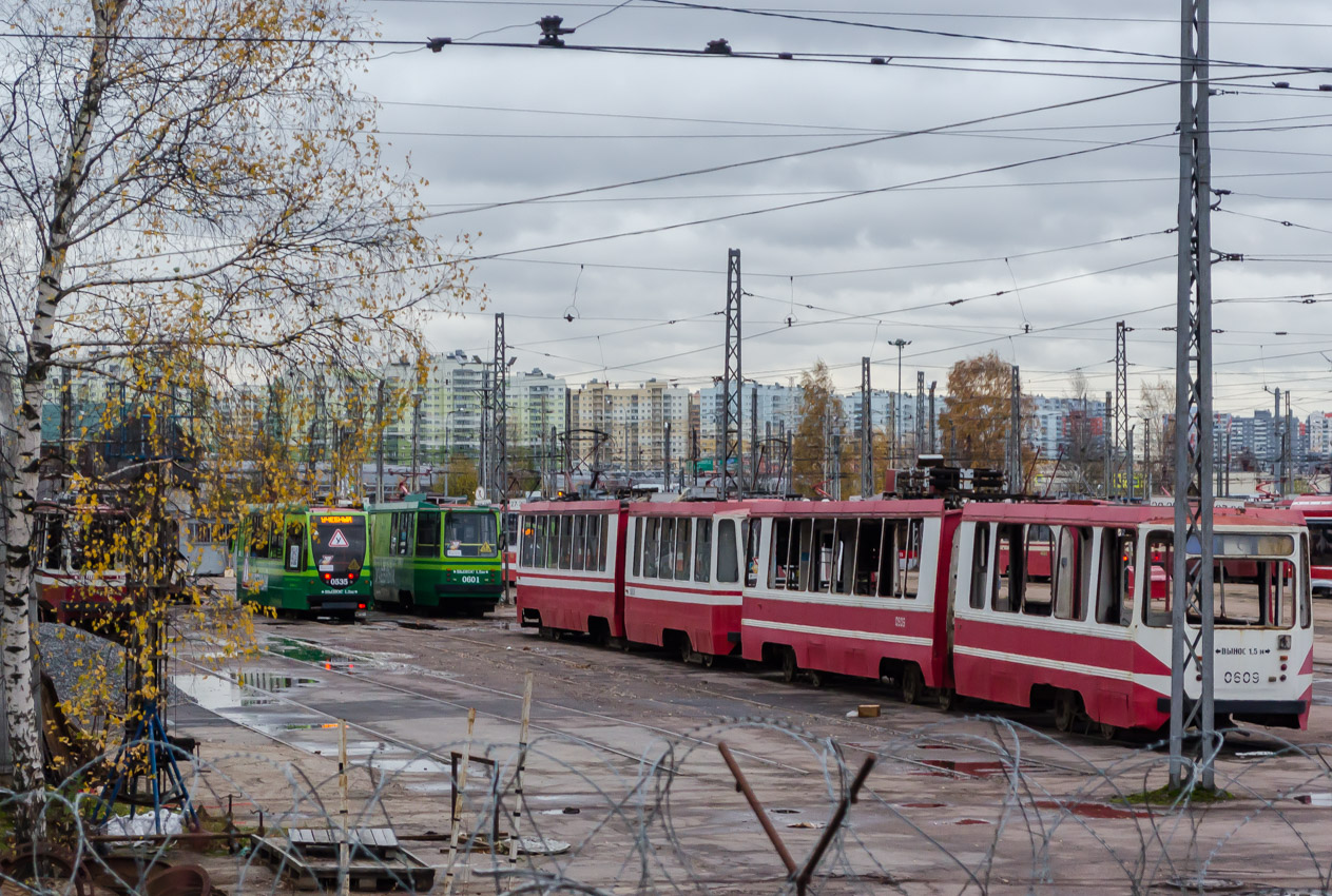 Sankt Petersburg — Joint tramway-trolleybus depot Sankt Petersburg — Joint tramway-trolleybus depot