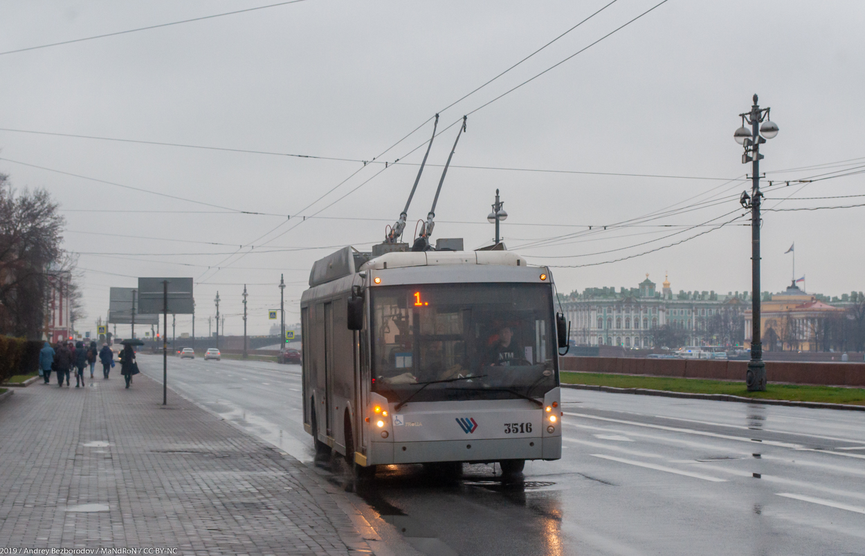 Санкт-Петербург, Тролза-5265.00 «Мегаполис» № 3516