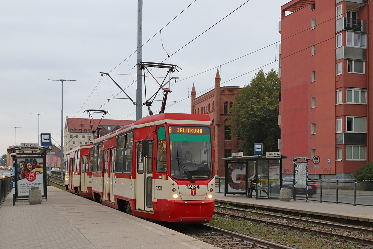 Гданьск, Konstal 105Na № 1234
