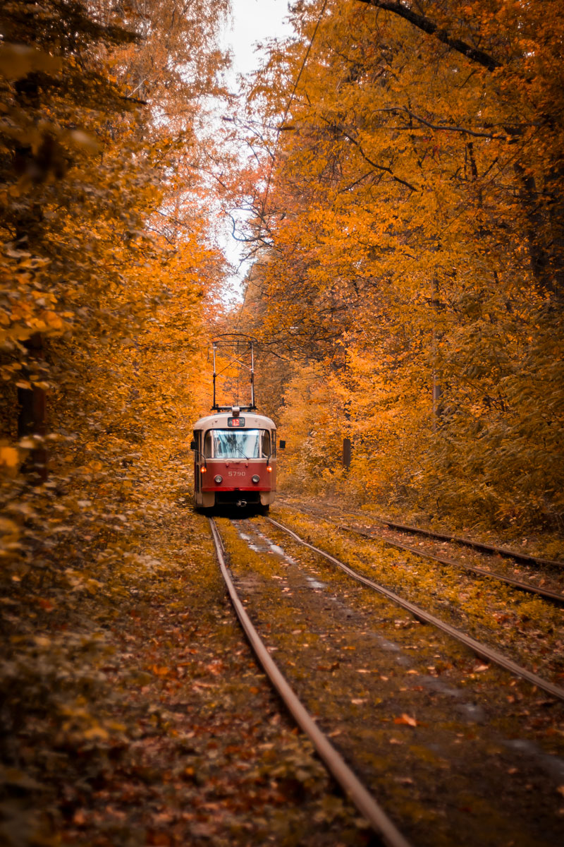 Kyjev — Tramway lines: Podilske depot network — north