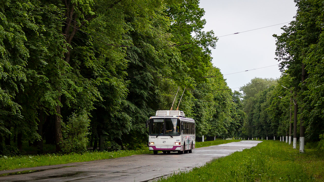 拉占, LiAZ-5280 # 3089; 拉占 — Trolleybus line at Lesopark (Woodland)
