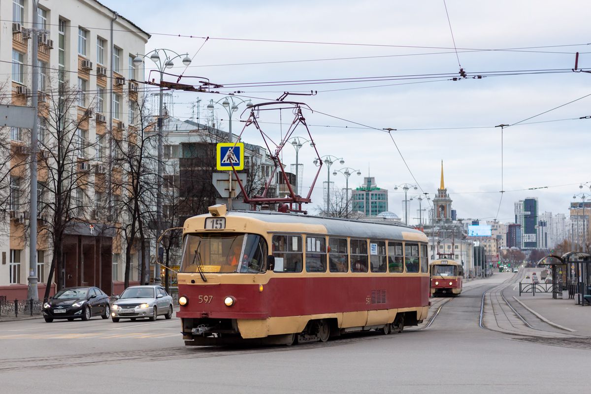 Yekaterinburg, Tatra T3SU # 597