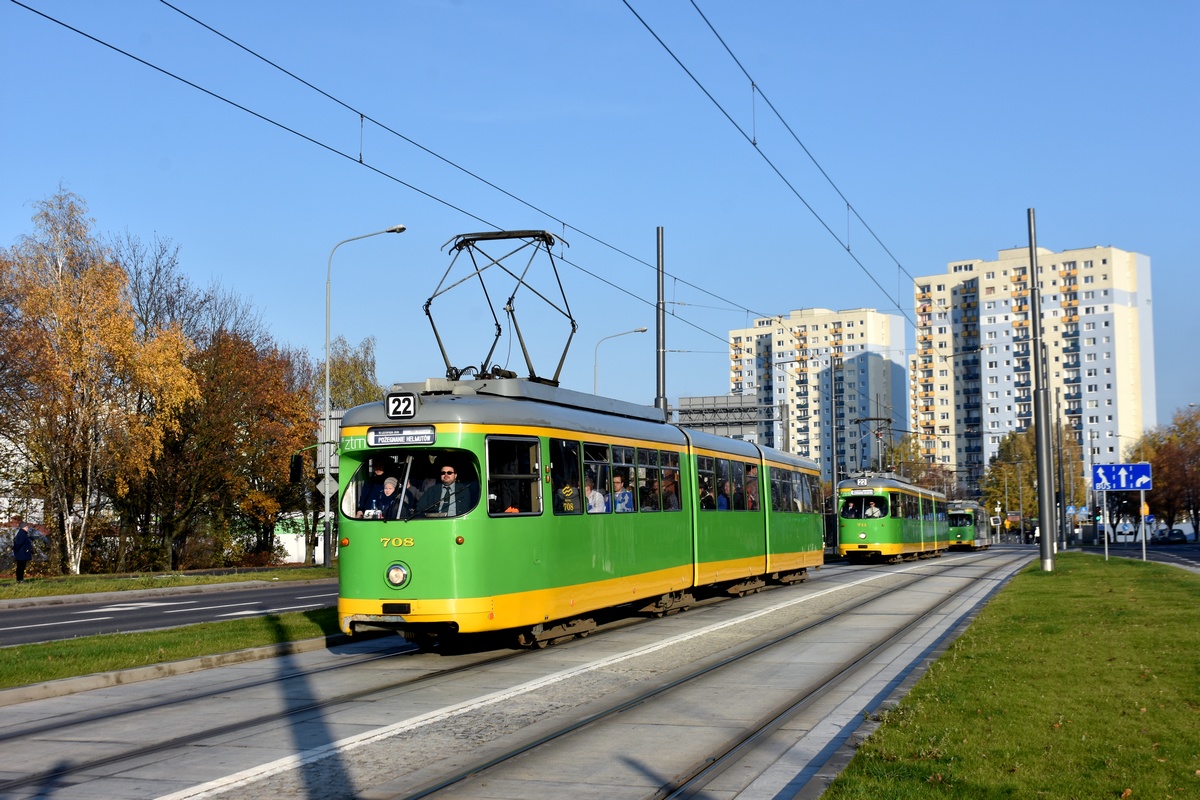 Познань, Duewag GT8 № 708