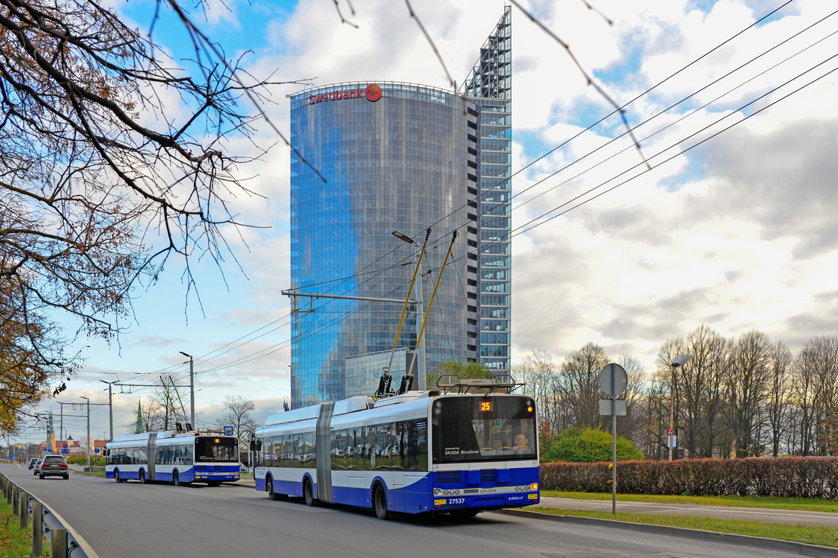 Рига, Škoda 27Tr Solaris III № 27537 Рига, Škoda 27Tr Solaris III № 27537