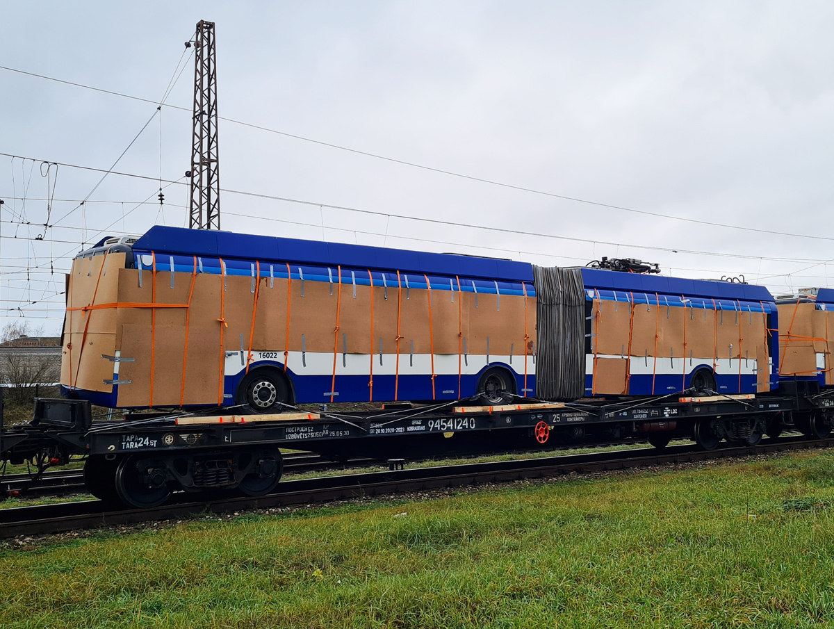 Рига, Solaris Trollino II 18 Ganz № 16022; Рига — Транспортировка ПС