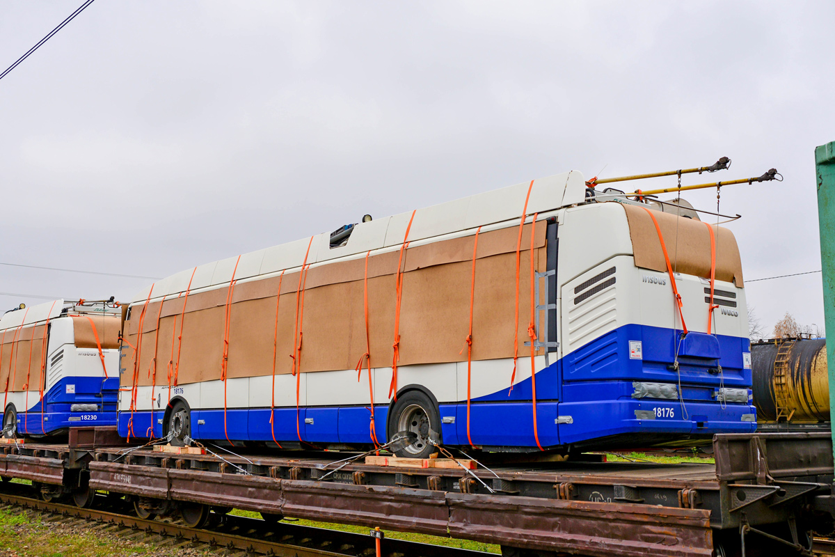 Рига, Škoda 24Tr Irisbus Citelis № 18176; Рига — Транспортировка ПС