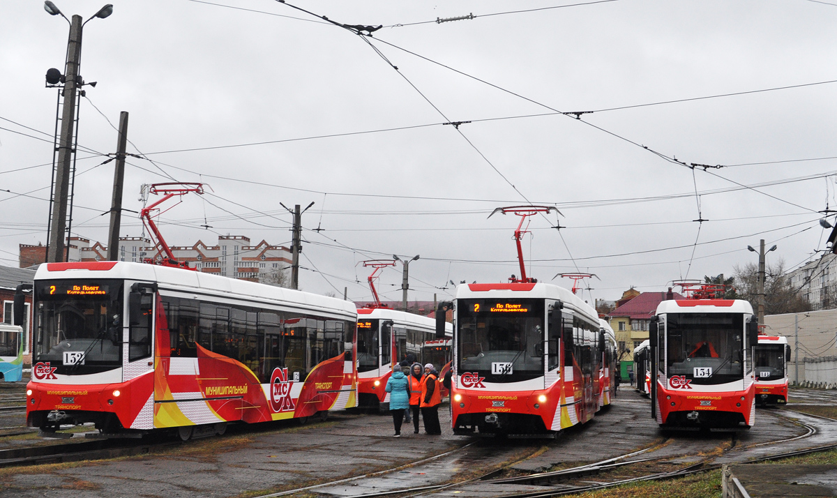 Омск — 09.11.2020 — Презентация трамвайных вагонов 71-407